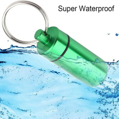Aluminum Pill Case with Key Chain