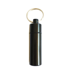 Aluminum Pill Case with Key Chain
