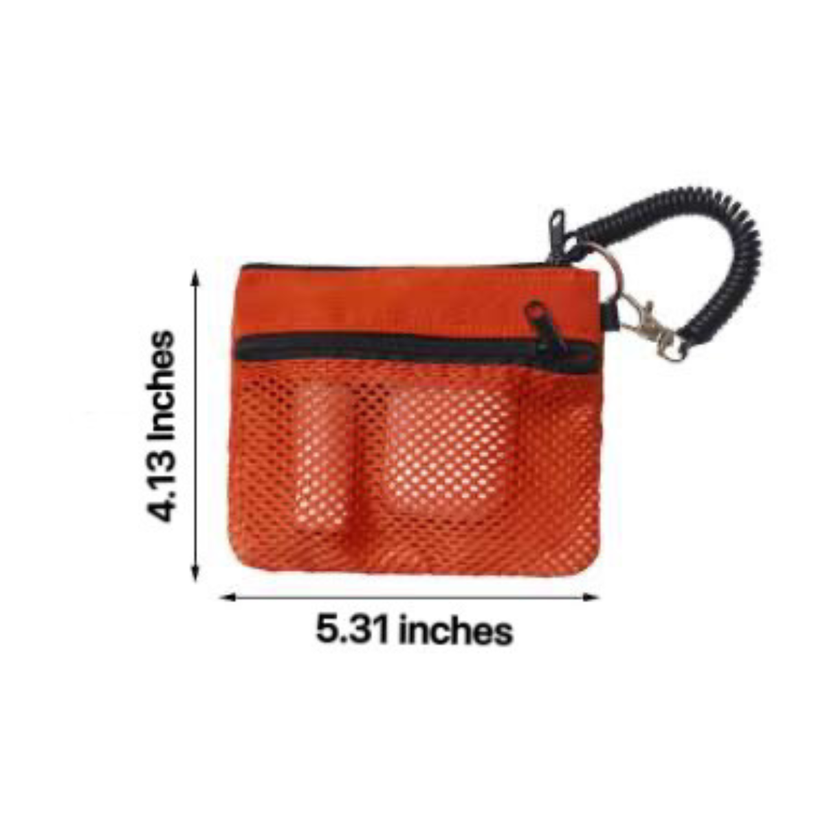 Compact Nylon Mesh Double-Layer Storage Pouch