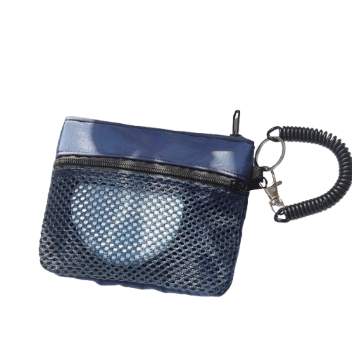 Compact Nylon Mesh Double-Layer Storage Pouch