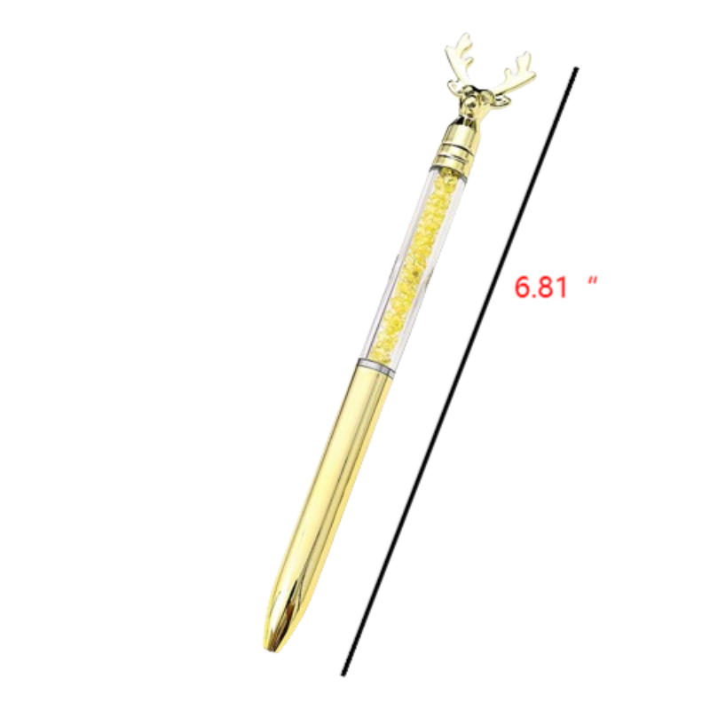 Deer Head Crystal Ballpoint Pen