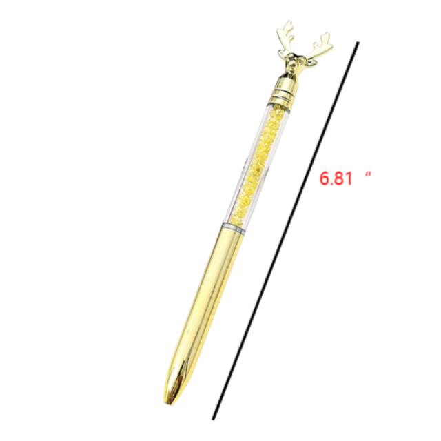 Deer Head Crystal Ballpoint Pen