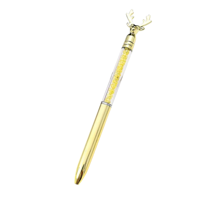 Deer Head Crystal Ballpoint Pen