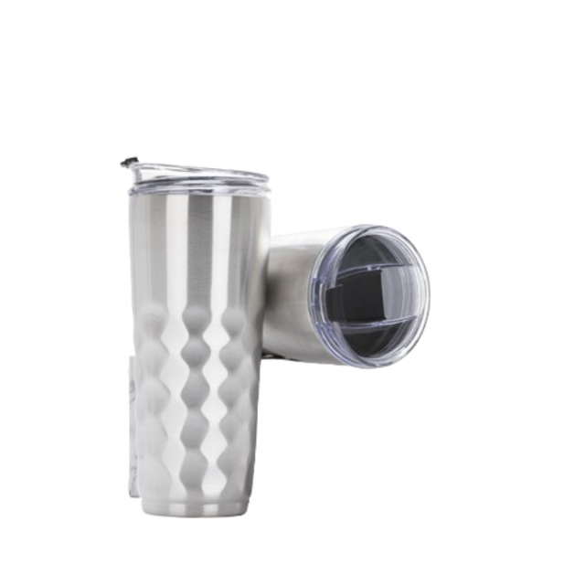 30oz Diamond Pattern Stainless Steel Tumbler