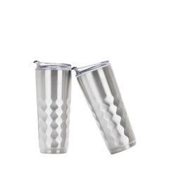 30oz Diamond Pattern Stainless Steel Tumbler