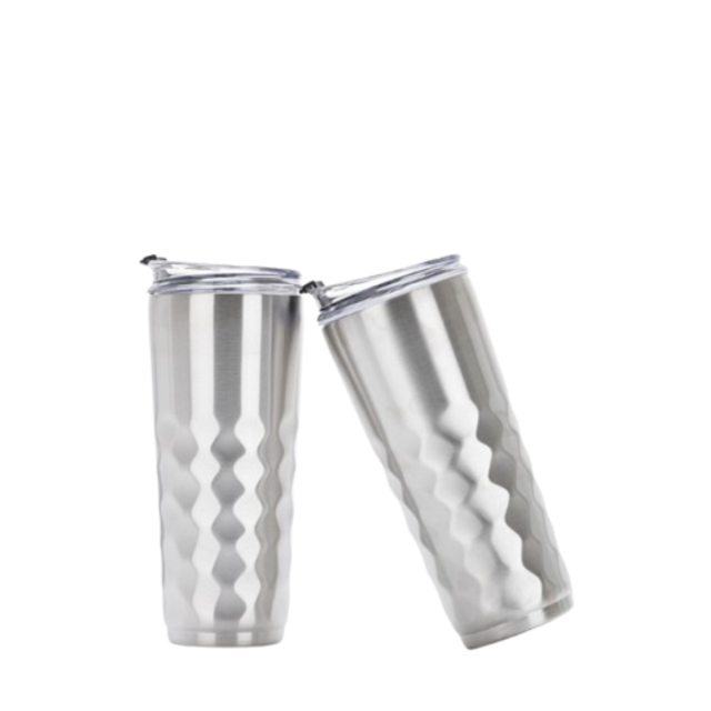 30oz Diamond Pattern Stainless Steel Tumbler