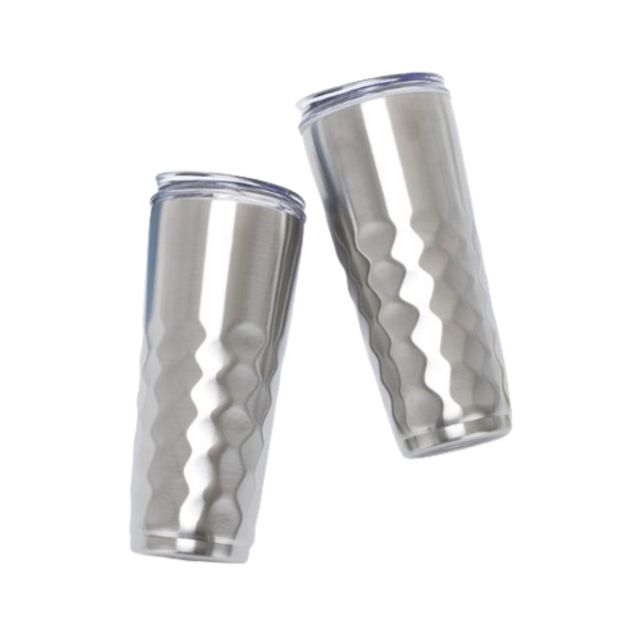 30oz Diamond Pattern Stainless Steel Tumbler