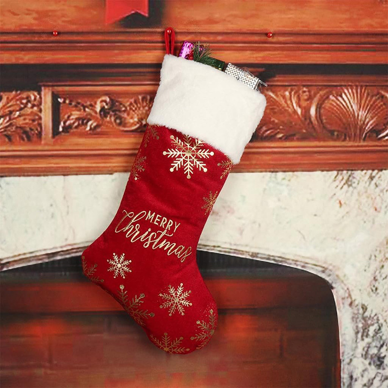 Knitted Christmas Stockings Decoration Socks