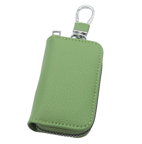 Multicolor Compact Key Holder With Zipper and Hook