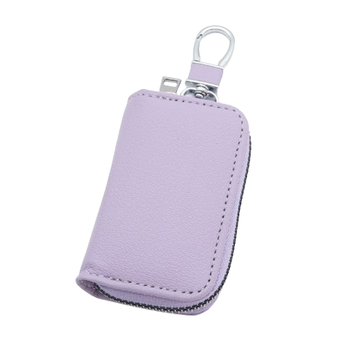 Multicolor Compact Key Holder With Zipper and Hook