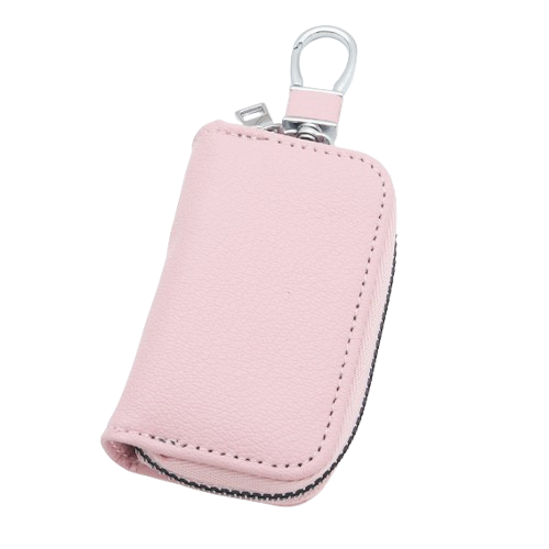 Multicolor Compact Key Holder With Zipper and Hook