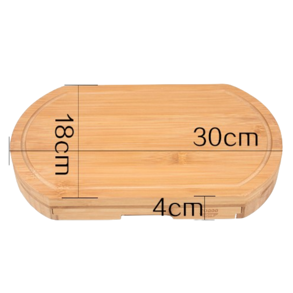 Premium Bamboo Cheese Board Set With Hidden Drawer