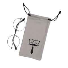Premium Microfiber Sunglasses Pouch, Solid Color Eyewear Bag