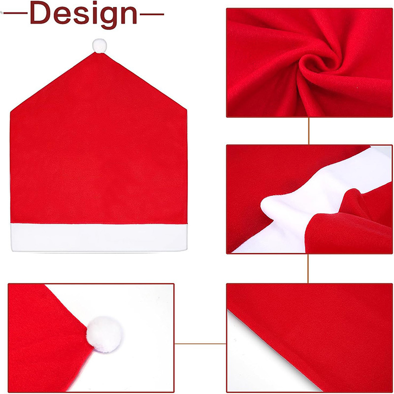 Santa Hat Chair Covers