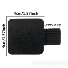 Self-Adhesive Elastic Loop Leather Pen Holder