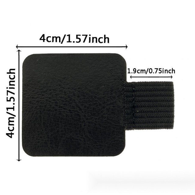 Self-Adhesive Elastic Loop Leather Pen Holder