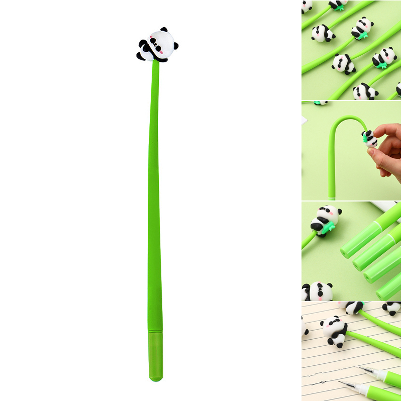 Silicone Panda Ballpoint Pen