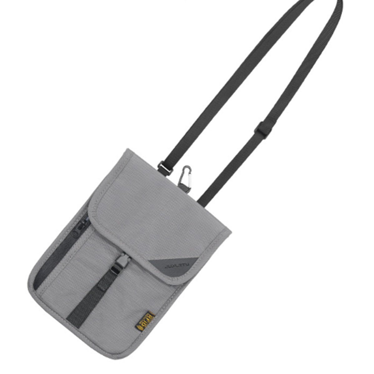 RFID Blocking Travel Neck Wallet With Adjustable Strap