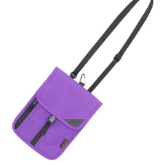 RFID Blocking Travel Neck Wallet With Adjustable Strap