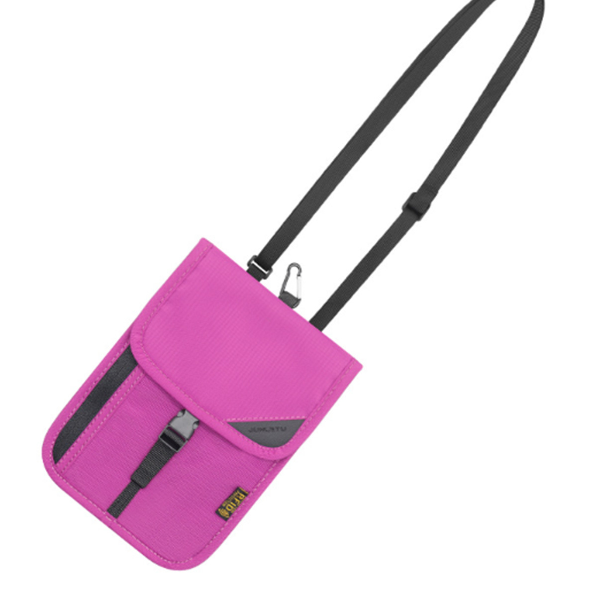 RFID Blocking Travel Neck Wallet With Adjustable Strap