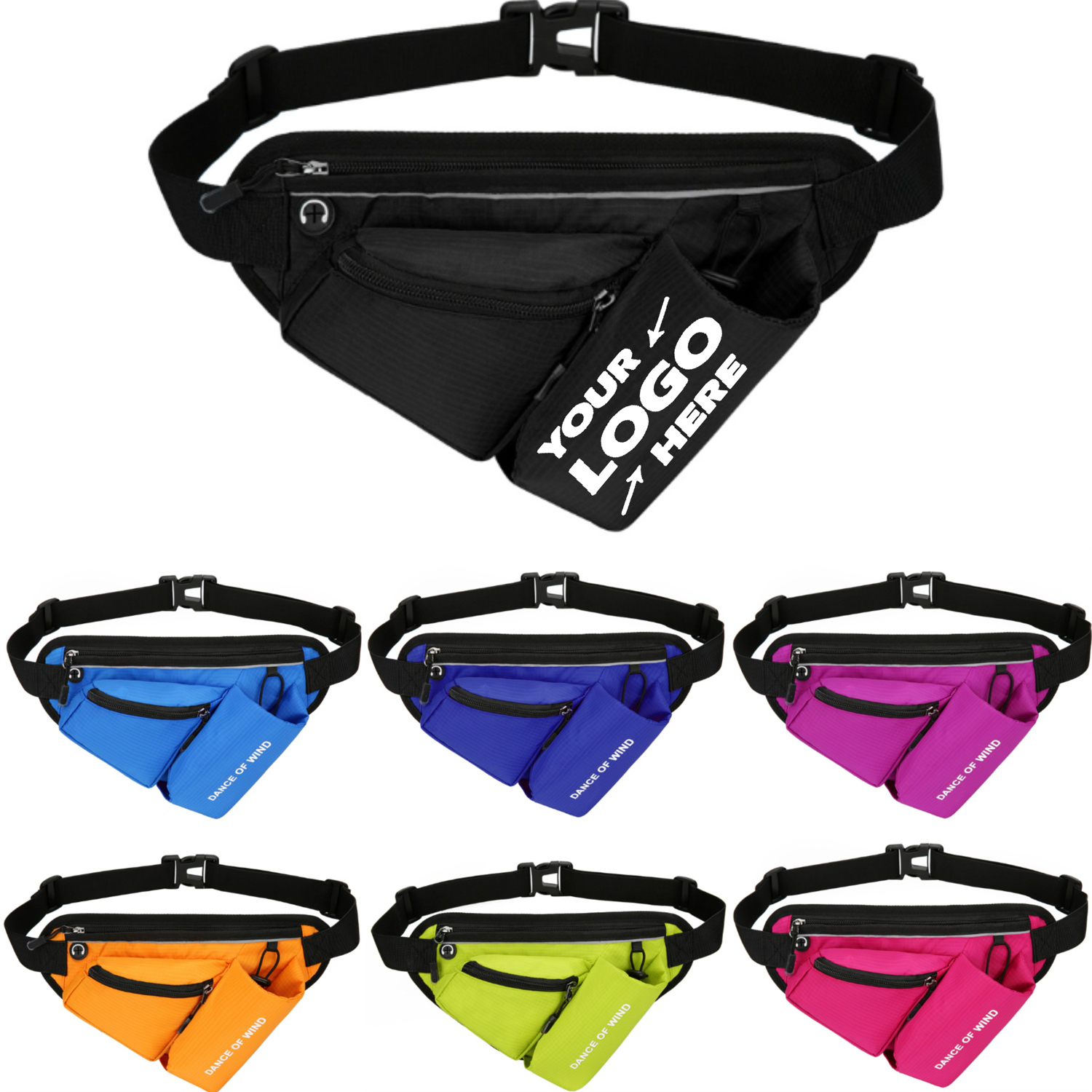 Outdoor Sports Unisex Water Bottle Waist Bag