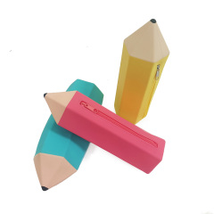Pencil Shaped Silicone Pencil Case