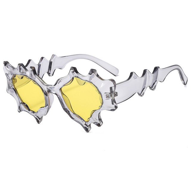 Plastic Irregular Cat Eye Sunglasses
