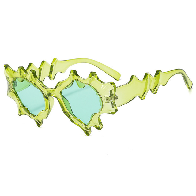 Plastic Irregular Cat Eye Sunglasses