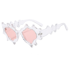 Plastic Irregular Cat Eye Sunglasses