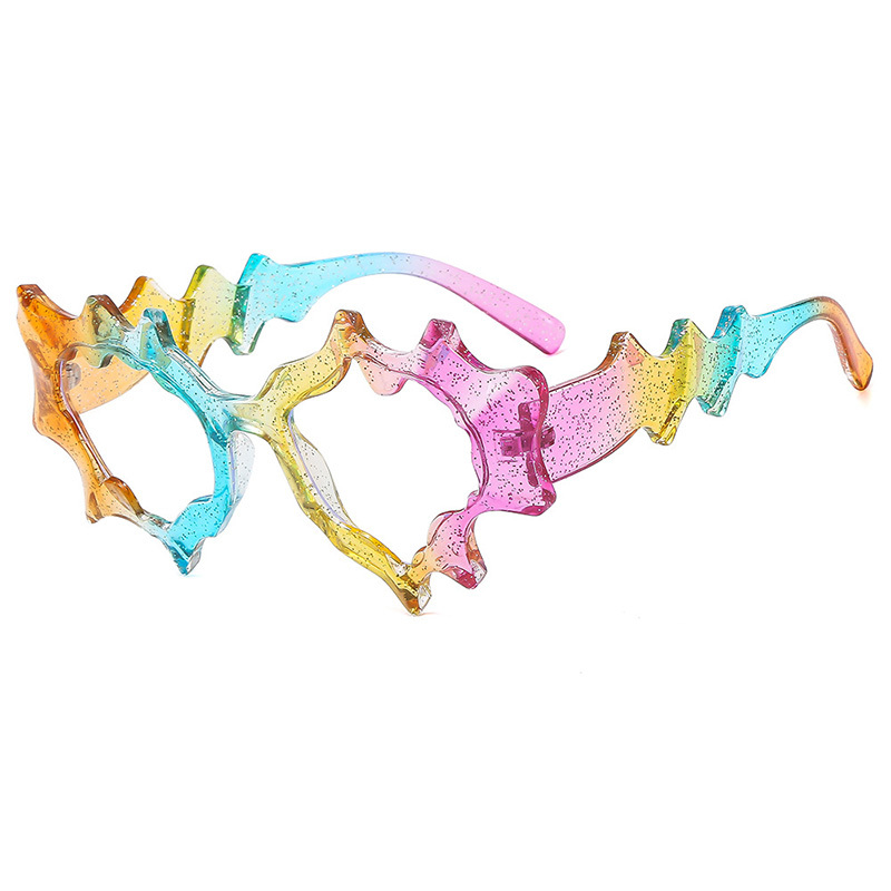 Plastic Irregular Cat Eye Sunglasses