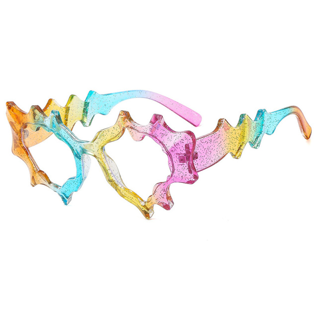 Plastic Irregular Cat Eye Sunglasses
