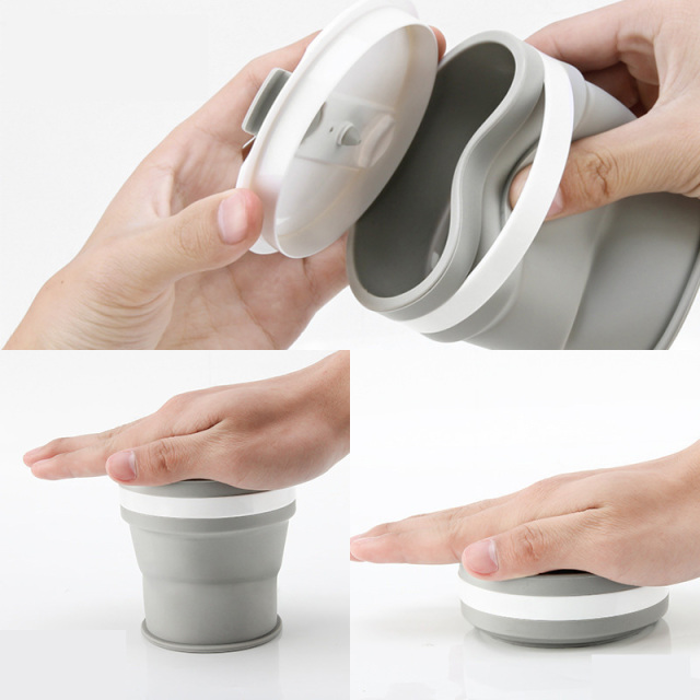 12oz Collapsible Silicone Travel Folding Cup
