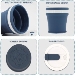 12oz Collapsible Silicone Travel Folding Cup