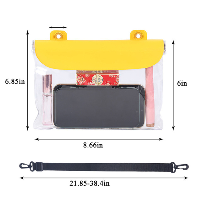 Clear PVC Waterproof Shoulder Bag