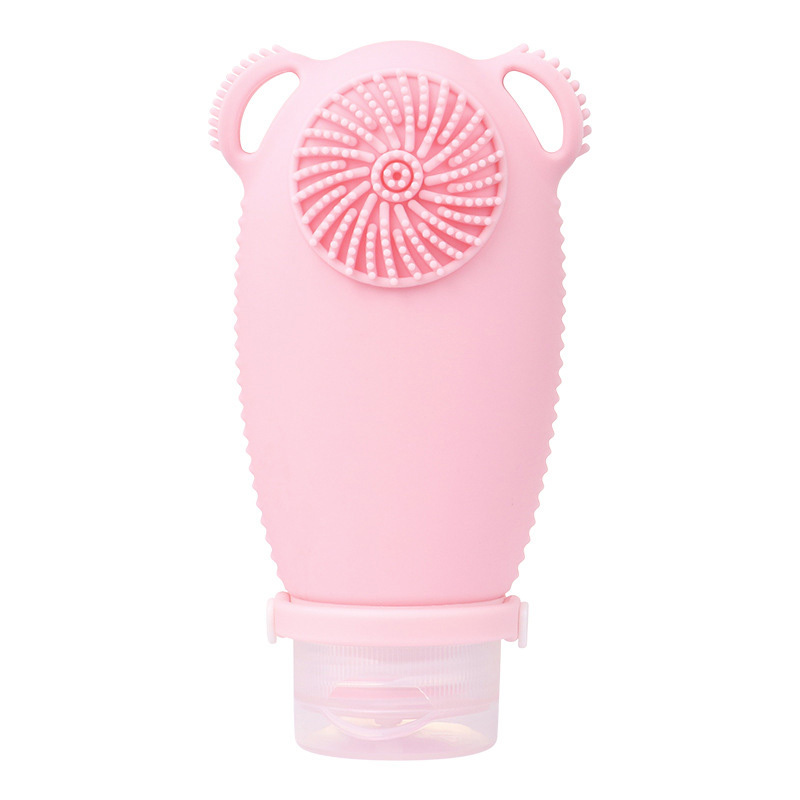 Dispenser Bottle With Shampoo Brush