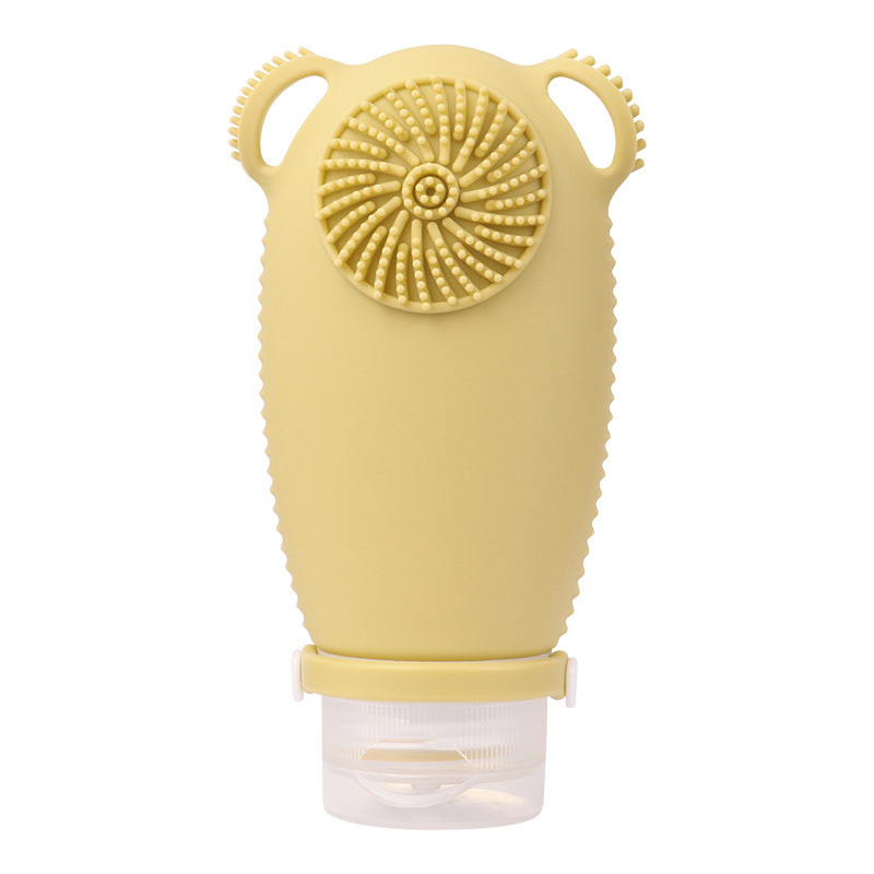 Dispenser Bottle With Shampoo Brush