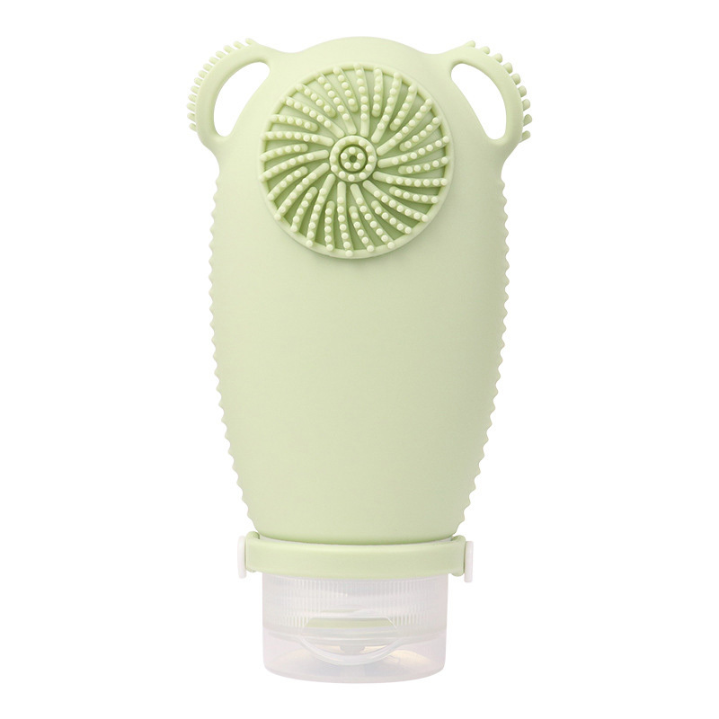 Dispenser Bottle With Shampoo Brush