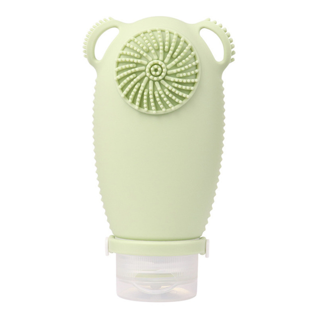 Dispenser Bottle With Shampoo Brush