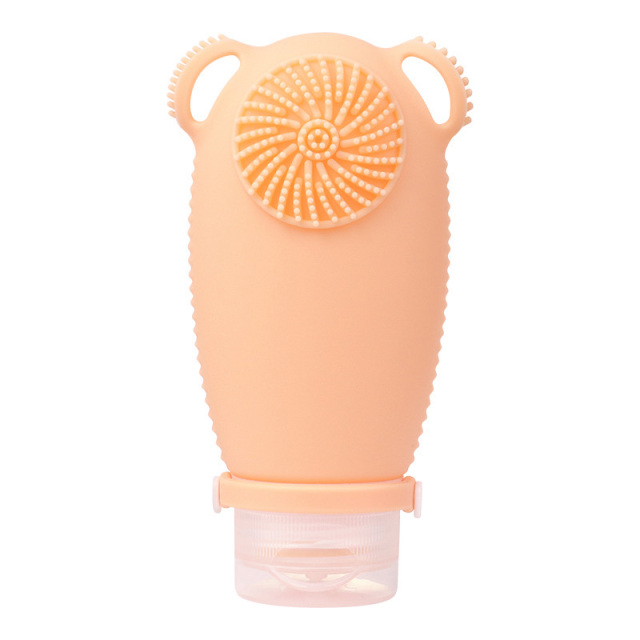 Dispenser Bottle With Shampoo Brush