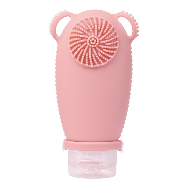 Dispenser Bottle With Shampoo Brush