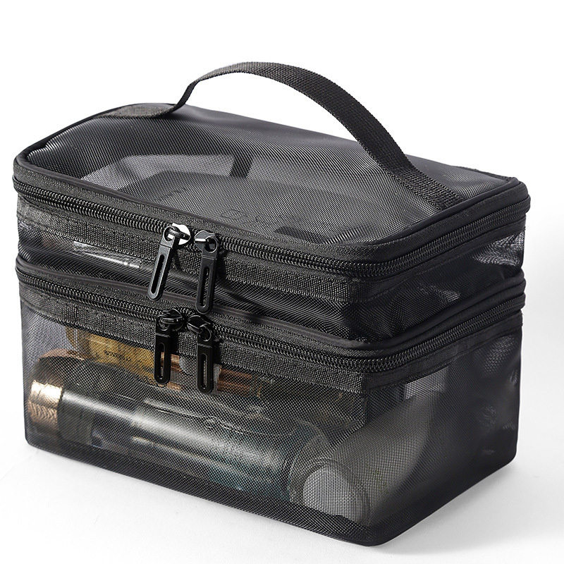Double Layer Mesh Makeup Bag