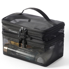 Double Layer Mesh Makeup Bag