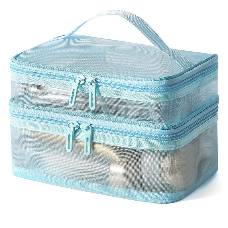 Double Layer Mesh Makeup Bag
