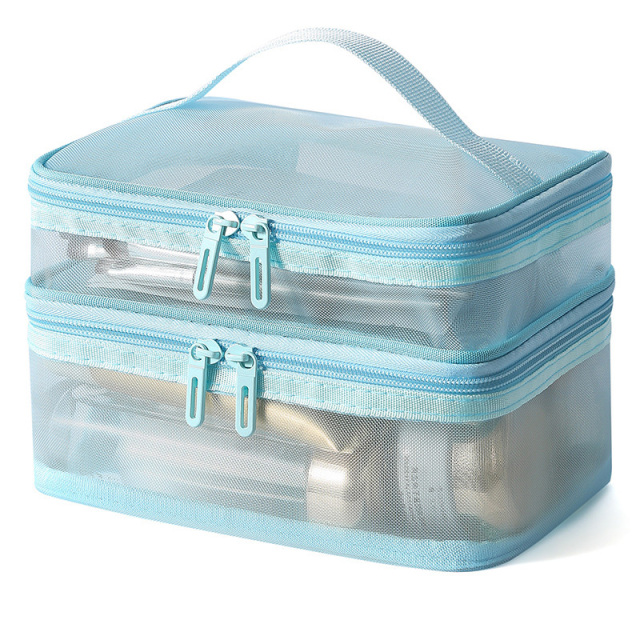 Double Layer Mesh Makeup Bag