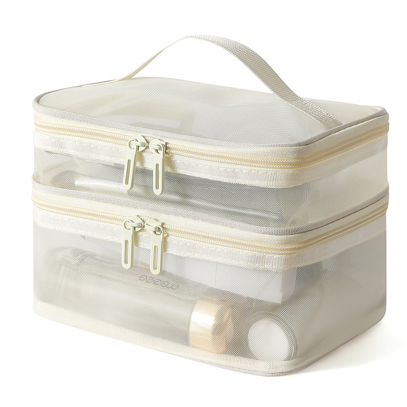 Double Layer Mesh Makeup Bag