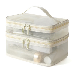 Double Layer Mesh Makeup Bag