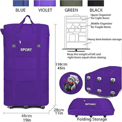 Foldable Extra Large Suitcases Duffle Bag