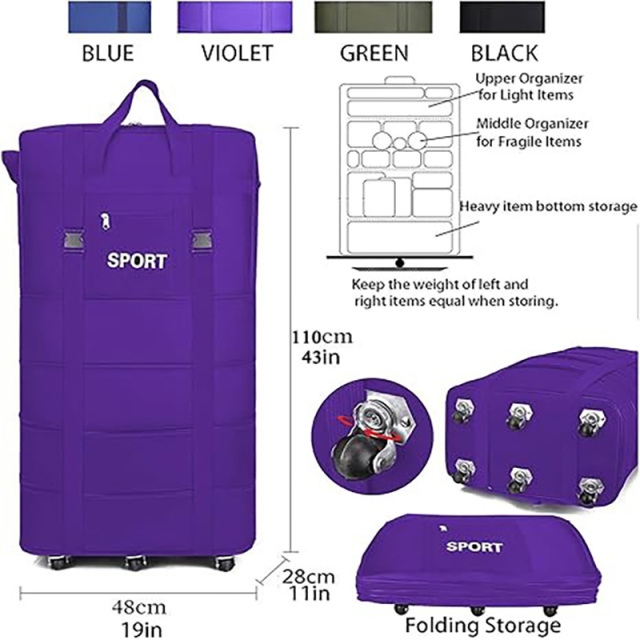 Foldable Extra Large Suitcases Duffle Bag