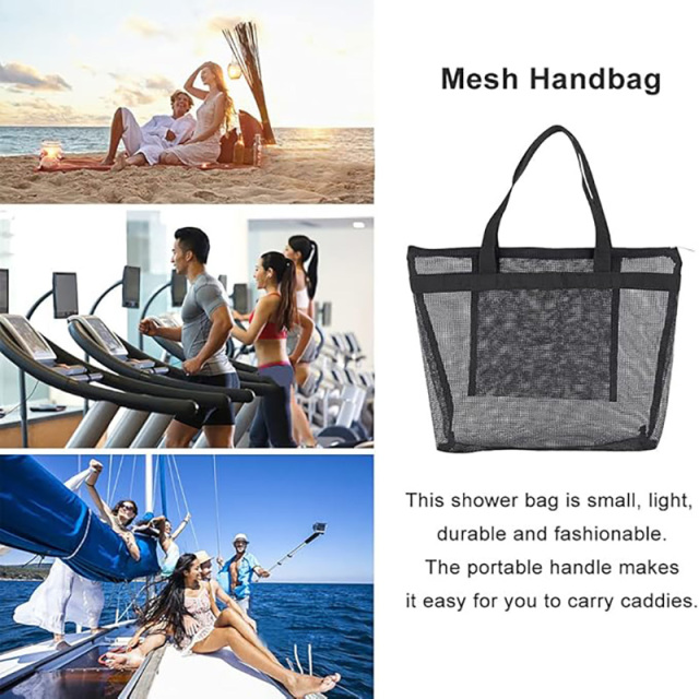 Mesh Beach Bag with Inner Pocket