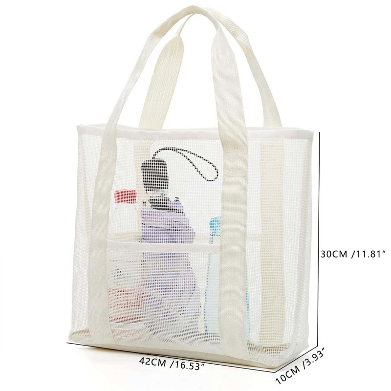 Mesh Beach Bag with Pocket